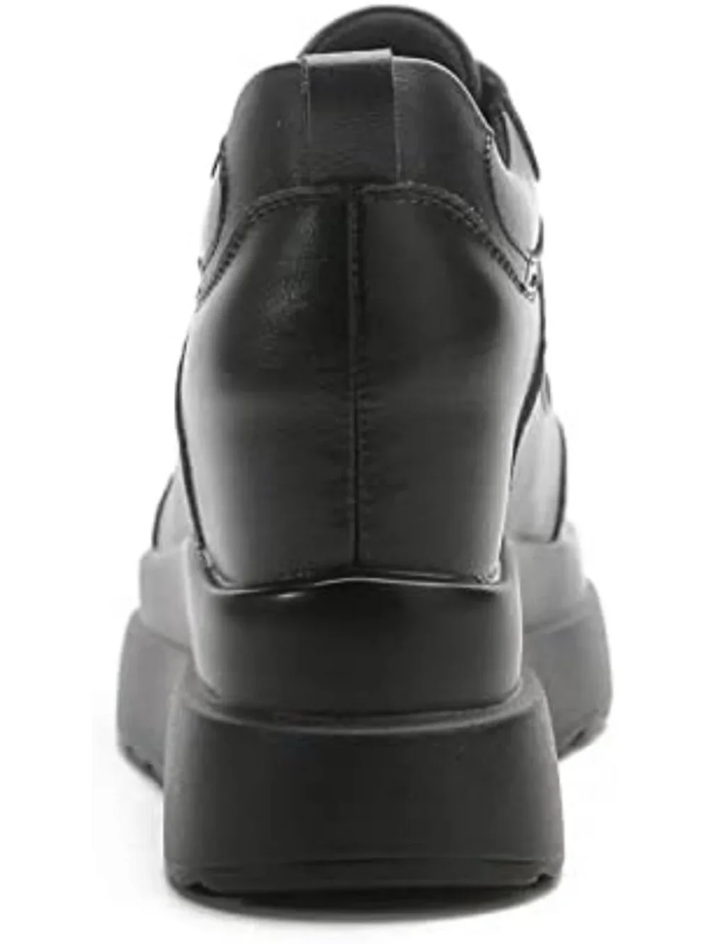 Stylish Platform Sneakers for Women - High Hidden Heel Wedge Lace-Up Tennis